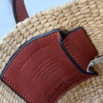 Chloe Small Horse Medal Basket In Natural Fibers